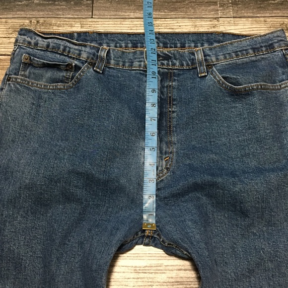Levi’s 505 Regular Fit Jeans Men’s 38x32 Blue Denim Stretch Straight - Picture 3 of 9